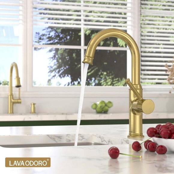 Lava Odoro Gold Bar Sink Faucet KBF201-SG - Picture 4 of 7